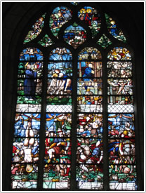 St-Pierre window (16th c.), Église St-Étienne, Beauvais click for full-size image