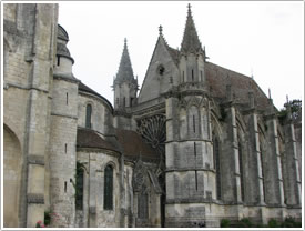 Sainte-Chapelle (late 1250s) from southwest, Abbey, St-Germer-de-Fly click for full-size image