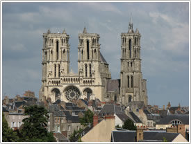 View of Laon Cathedral from west click for full-size image