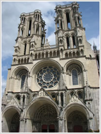 West front (1185-1200), Laon Cathedral click for full-size image