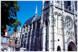 View from northwest, Moulins Cathedral