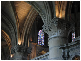 North ambulatory capitals (12th c.), Basilique St-Rémi, Reims click for full-size image