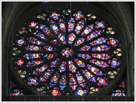 West end rose (Bernard de Soissons, late 13th c.), Reims Cathedral click for full-size image