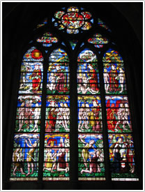 1st south nave window, 'Creation' (1506-07), Châlons-en-Champagne Cathedral click for full-size image