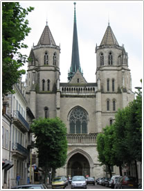 Dijon Cathedral, Cathedral St-B&eacute;nigne (13th c.), west front