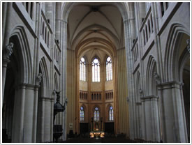 Dijon Cathedral, Nave (1310-c.1350), looking east