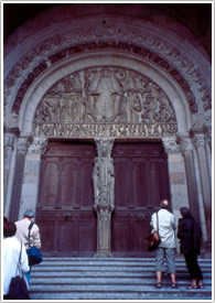 Autun Cathedral, West front portal