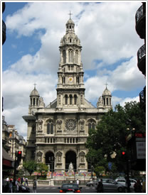 West façade (Bouchet, 1867), Église de la Ste-Trinité, Paris click for full-size image