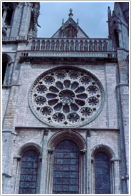 West rose (1215) & lancets, Chartres Cathedral