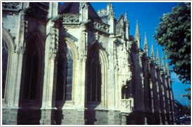 Nave from northeast, St-L&ocirc;, &Eacute;glise Notre-Dame