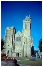 Cath&eacute;drale St-Samson (13th-14th c.), west front, Dol-de-Bretagne Cathedral