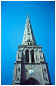 South transept Tour des Cloches (15th c.) with pierced spire (18th c.), Tr&eacute;guier Cathedral