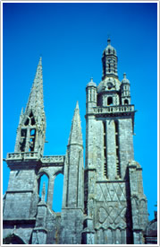 Towers from west, Pleyben, Parish Church