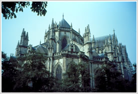 East end from northeast, Nantes Cathedral