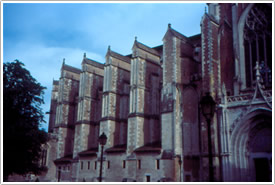 North transept & choir exterior, Toulouse Cathedral