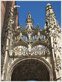South door from southwest, Albi Cathedral