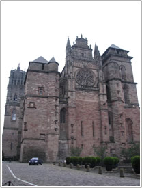 Cath&eacute;drale Notre-Dame (13th-16th c.), west front, Rodez Cathedral