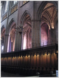 South choir stalls (1478-88), Rodez Cathedral