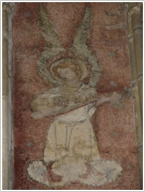 Angel musician (detail), Limoges Cathedral