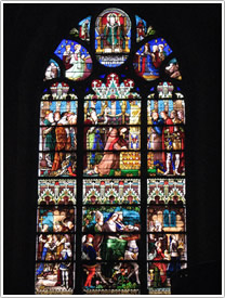 West end left window, St-Michel-des-Lions, Limoges