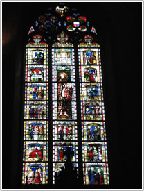 East end left 'John' window (15th c.), St-Michel-des-Lions, Limoges