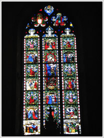 East end right 'Mary' window (15th c.), St-Michel-des-Lions, Limoges