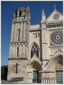 North tower and west front, Poitiers Cathedral
