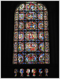 East end north window, Poitiers Cathedral