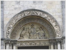 West front portal tympanum, Angoulême Cathedral