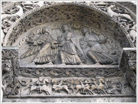 Tympanum and frieze of Roland, Angoulême Cathedral