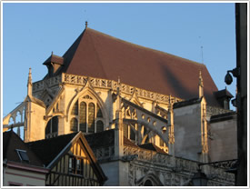 Choir from northeast, &Eacute;glise St-Jean, Troyes