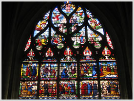 South choir, left window, &Eacute;glise Ste-Madeleine, Troyes