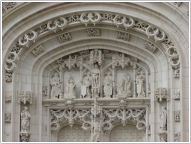 West portal (closeup), Église de Brou, Bourg-en-Bresse