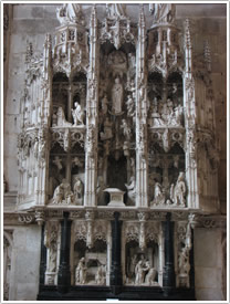 Retable, 'Seven Joys of the Virgin' (closeup), Église de Brou, Bourg-en-Bresse