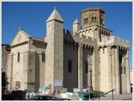 St-L&eacute;ger (11th-12th c.) from southwest, Royat