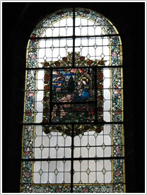 St-Amable, 2nd south aisle chapel, left window, Basilique St-Amable, Riom