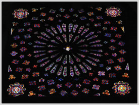 North transept rose, Clermont-Ferrand Cathedral