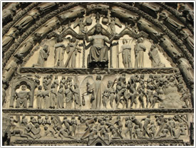 Central portal tympanum (1220-95), Bourges Cathedral