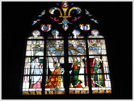 Jacques Coeur Chapel (no. 12, c. 1450), north ambulatory, Bourges Cathedral