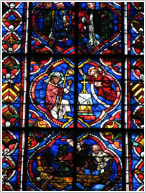 2nd south chancel window 'Henri II Plantagenet', Angers Cathedral
