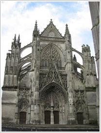 Ancienne Abbaye de la Trinit&eacute;, west front (completed 1506), Vend&ocirc;me