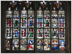 North transept rose lancets (1392-1402), Le Mans