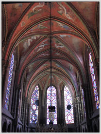 Lady Chapel (axial, 13th c.) with 14th c. murals, Le Mans