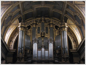 Organ at west end, Rennes Cathedral