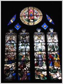 'Canaanite Woman' window (1531), 6th north nave St. Jerome Chapel, Bayonne Cathedral