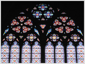 North transept window, Bayonne Cathedral