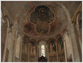 Choir frescoes (12th-13th c.), St-Lizier Cathedral