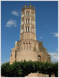 Cath&eacute;drale St-Antonin (14th-17th c.), west front, Pamiers Cathedral
