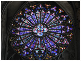 North transept rose (late 13th c.), Basilique St-Nazaire, Carcassonne