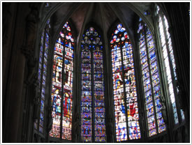 Chevet windows (14th & 16th c.), Basilique St-Nazaire, Carcassonne